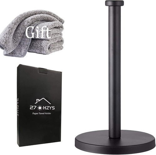 Black standing paper towel - standing,